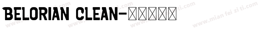 Belorian Clean字体转换